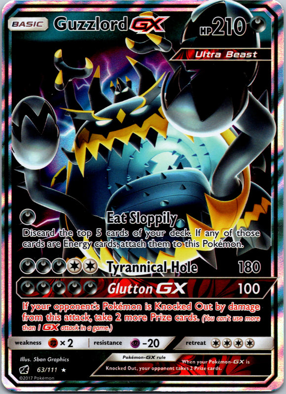 Guzzlord GX [63/111] [Crimson Invasion] Holofoil