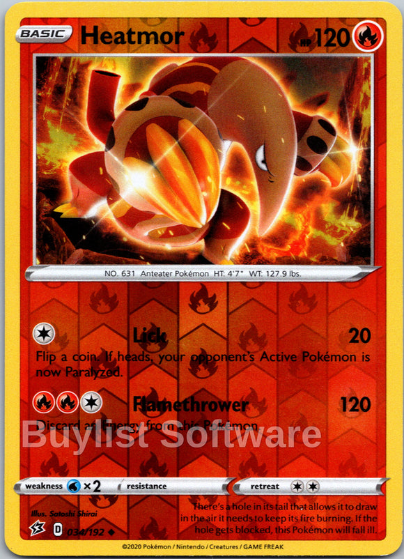 Heatmor [034/192] [Rebel Clash] Reverse Holofoil