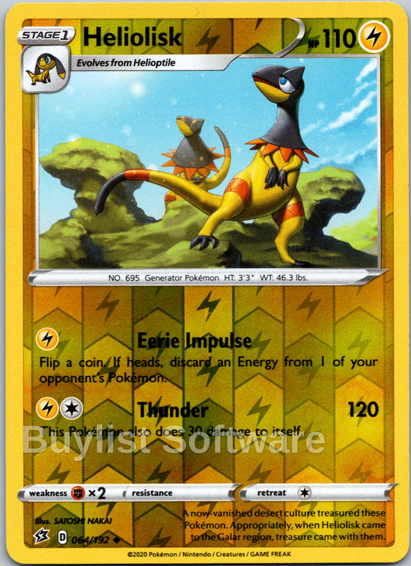 Heliolisk [064/192] [Rebel Clash] Reverse Holofoil