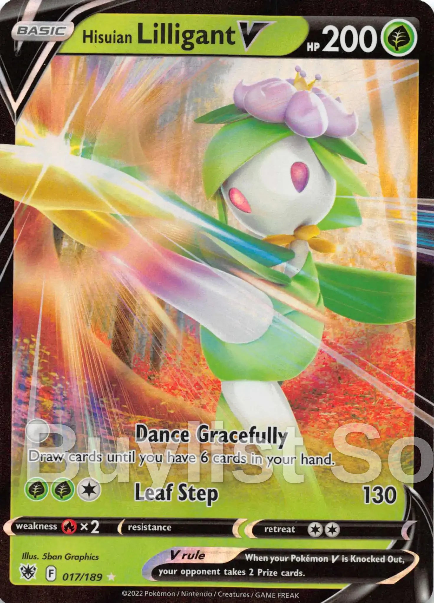 Hisuian Lilligant V [017/189] [Astral Radiance] Holofoil