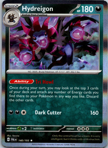 Hydreigon [140/193] [Paldea Evolved] Holofoil