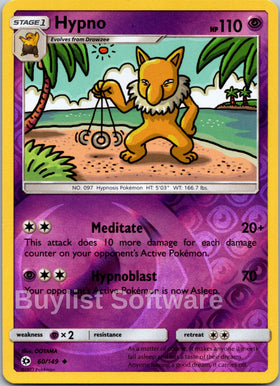 Hypno [60/149] [Sun & Moon Base Set] Reverse Holofoil