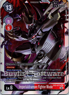 Imperialdramon: Fighter Mode [EX3-073] [Draconic Roar] Foil