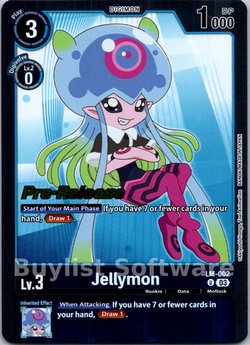 Jellymon (English Exclusive) [LM-002] [Exceed Apocalypse Pre-Release Cards] Foil