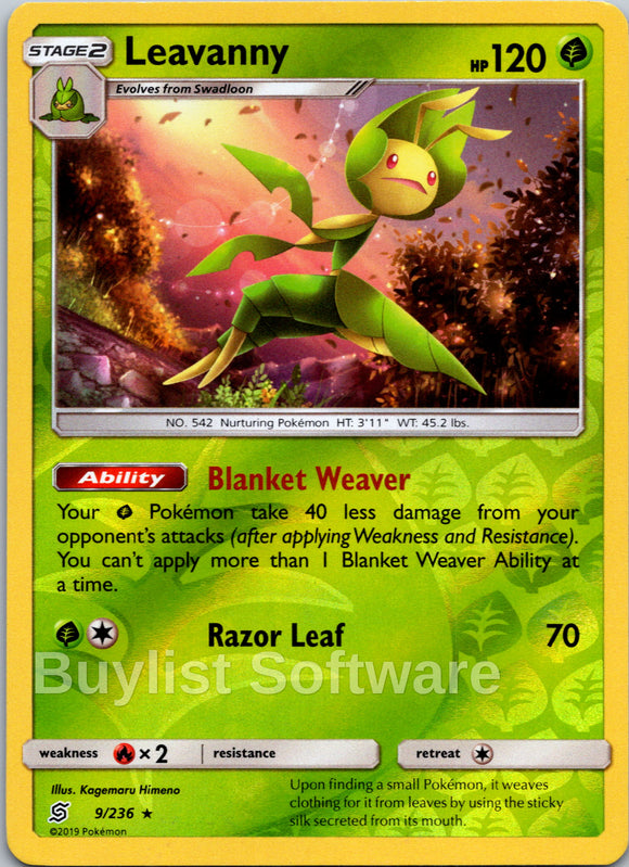 Leavanny [9/236] [Unified Minds] Reverse Holofoil