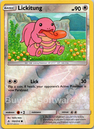 Lickitung [152/214] [Unbroken Bonds] Reverse Holofoil