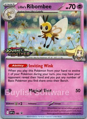 Lillie's Ribombee [183] [Scarlet & Violet Promo Cards] Holofoil