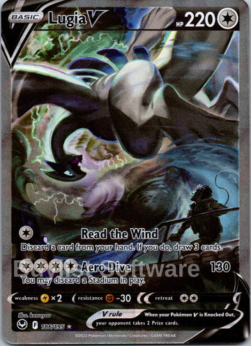 Lugia V (186/195) [Sword & Shield: Silver Tempest]