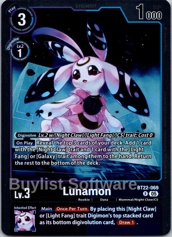 Lunamon [BT22-069 R] [Cyber Eden] Foil