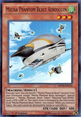Mecha Phantom Beast Aerosguin [MP14-EN114] Ultra Rare