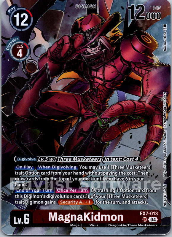 MagnaKidmon (Alternate Art) (Box Topper) [EX7-013 SR] [Special Limited Set] Foil