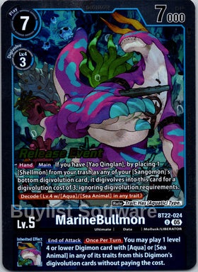 MarineBullmon [BT22-024 U] [Cyber Eden Release Event Cards] Foil