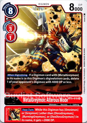 MetalGreymon: Alterous Mode [BT5-015] [Battle of Omni] Normal