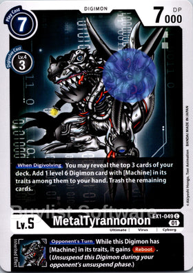 MetalTyrannomon [EX1-049 C] [Classic Collection]