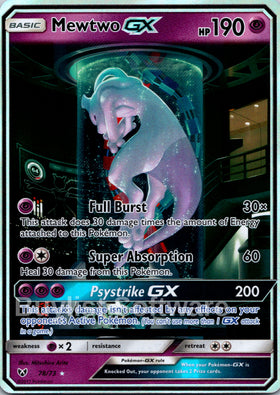 Mewtwo GX (Secret Shining) [78/73] [Shining Legends] Holofoil