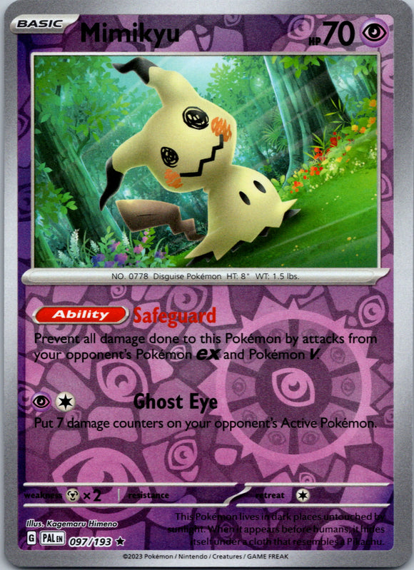 Mimikyu [097/193] [Paldea Evolved] Reverse Holofoil
