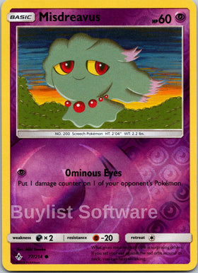 Misdreavus [77/214] [Unbroken Bonds] Reverse Holofoil