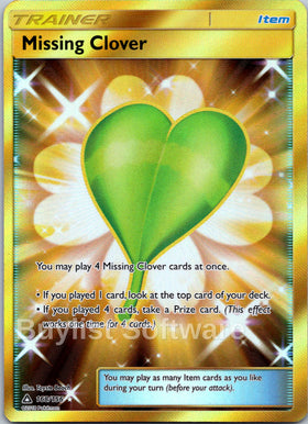 Missing Clover (Secret Rare) [168/156] [Ultra Prism] Holofoil