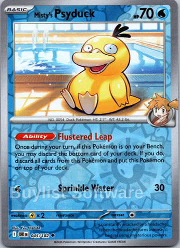 Misty's Psyduck [045/182] [Destined Rivals] Reverse Holofoil