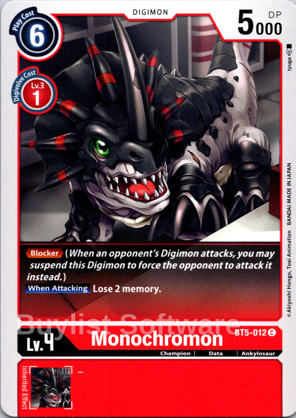 Monochromon [BT5-012] [Battle of Omni] Normal