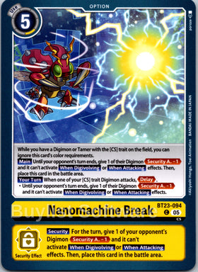 Nanomachine Break [BT23-094 C] [Hackers' Slumber]