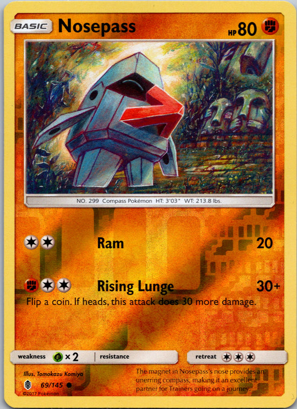 Nosepass [69/145] [Guardians Rising] Reverse Holofoil
