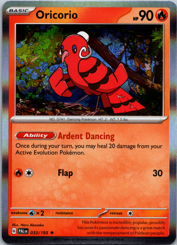 Oricorio [033/193] [Paldea Evolved] Holofoil