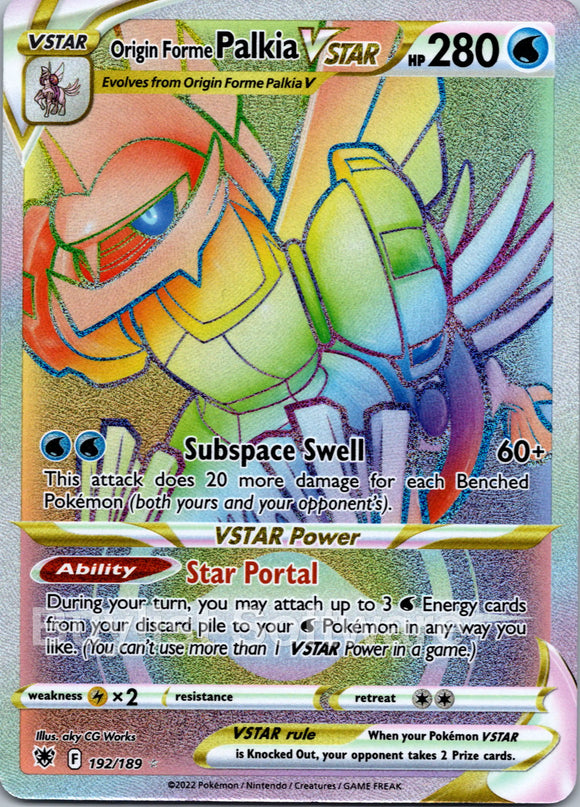 Origin Forme Palkia VSTAR [192/189] [Astral Radiance] Holofoil