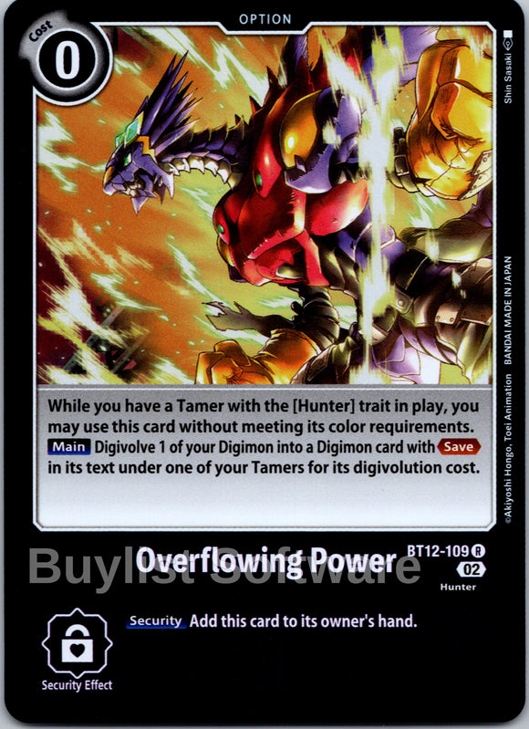 Overflowing Power [BT12-109] [Across Time] Foil