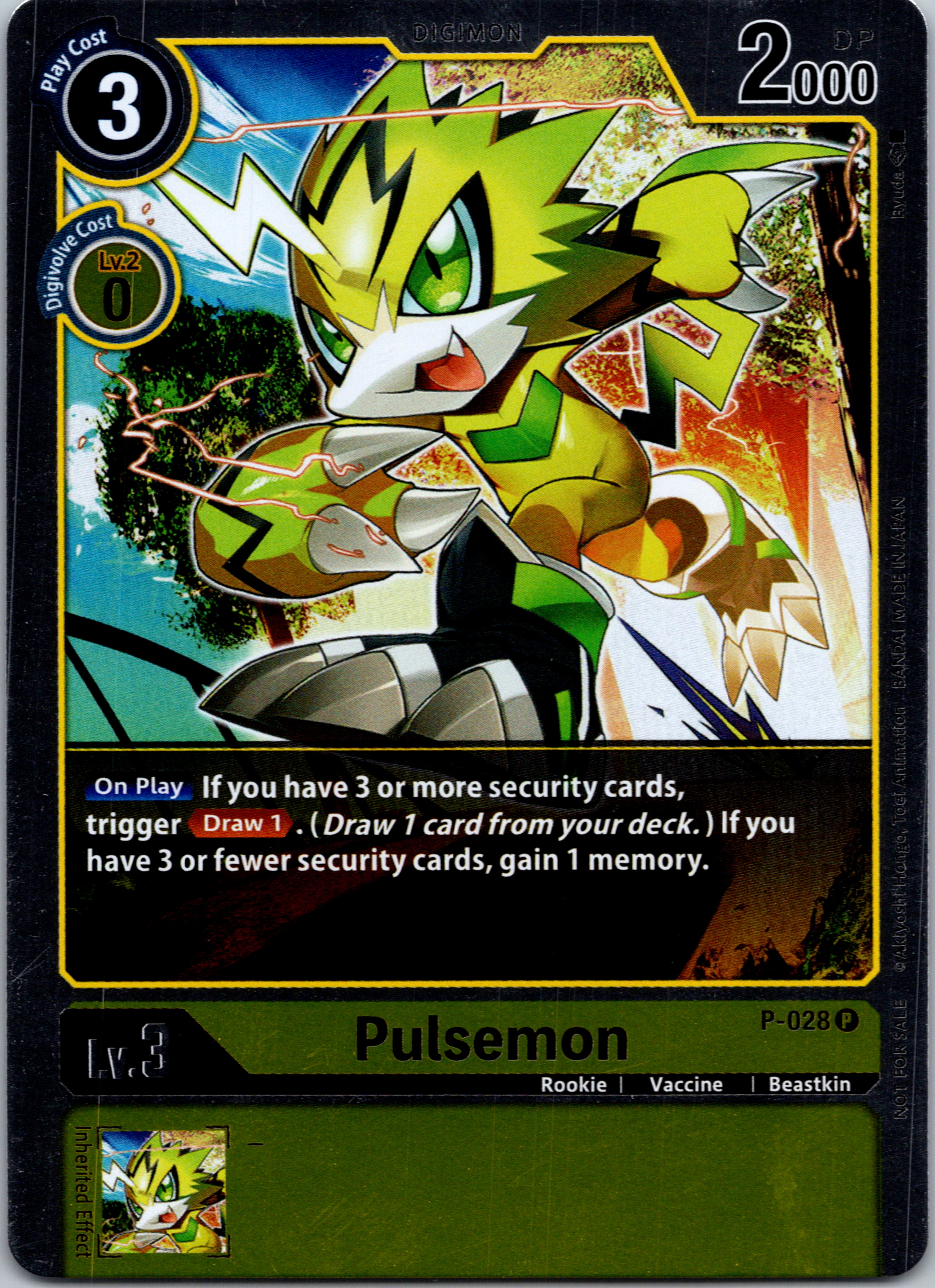 Pulsemon - P-028 (Double Diamond Pre-Release) [P-028] [Digimon Promotion Cards] Foil