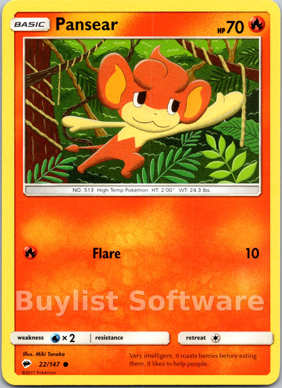 Pansear (022/147) [Sun & Moon: Burning Shadows]