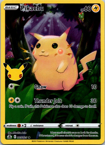 Pikachu [005/025] [Celebrations] Holofoil