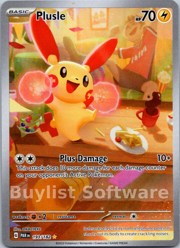 Plusle (193/182) - [Scarlet & Violet: Paradox Rift] Holofoil