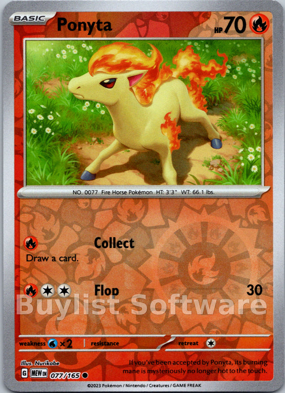 Ponyta (077/165) [Scarlet & Violet:  151]