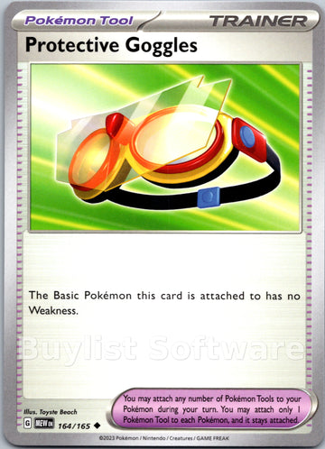 Protective Goggles (164/165) [Scarlet & Violet:  151] Reverse Holofoil