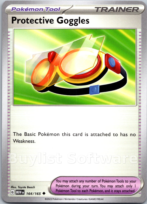 Protective Goggles (164/165) [Scarlet & Violet:  151] Reverse Holofoil