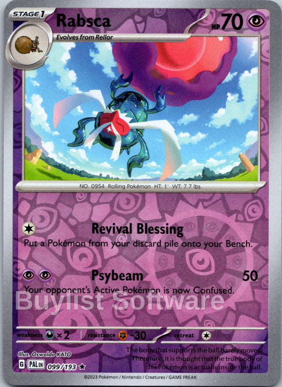 Rabsca - 099/193 [099/193] [Paldea Evolved] Reverse Holofoil