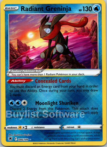Radiant Greninja [046/189] [Astral Radiance] Holofoil