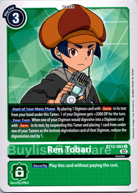 Ren Tobari [BT12-093 U] [Across Time]