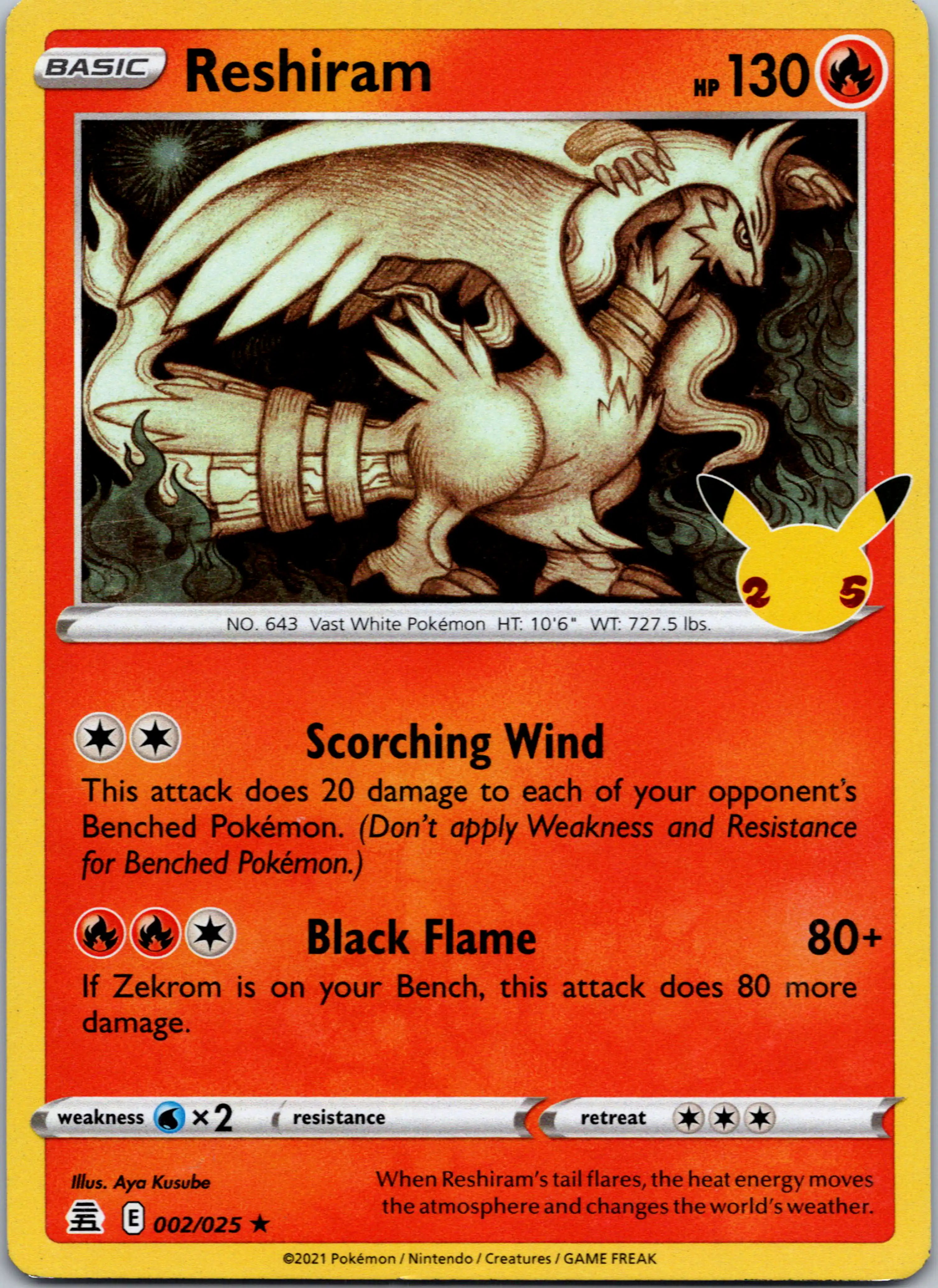 Reshiram [002/025] [Celebrations] Holofoil