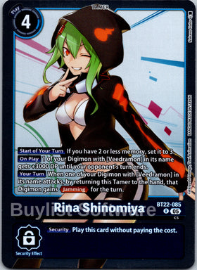Rina Shinomiya [BT22-085 R] [Cyber Eden] Foil