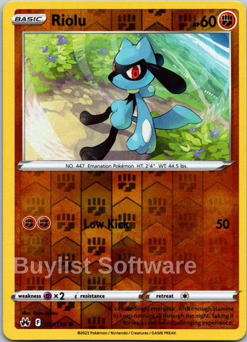 Riolu [071/159] [Crown Zenith] Reverse Holofoil