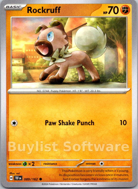 Rockruff [089/162] - (Temporal Forces)