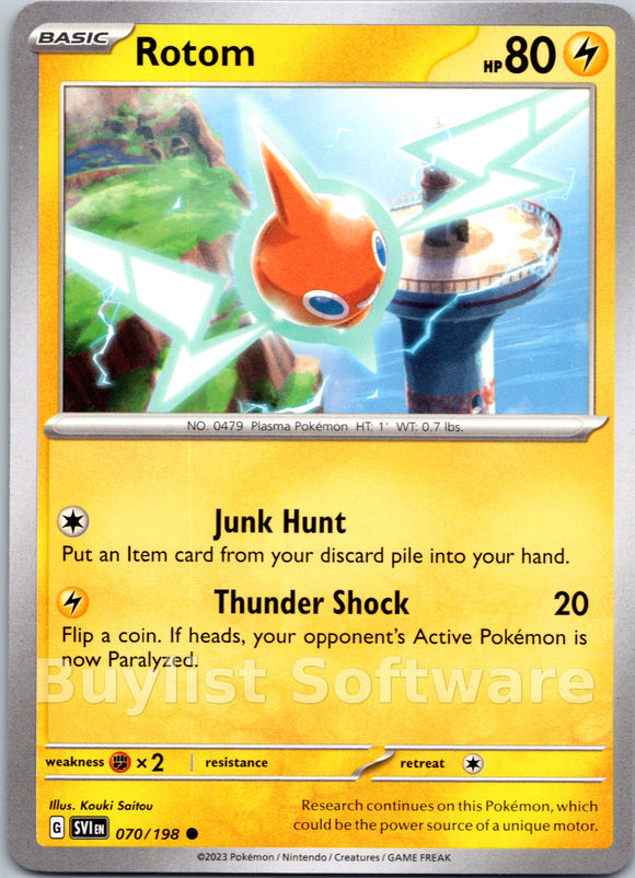 Rotom - 070/198 [70] - (SV01 Scarlet & Violet Base Set)