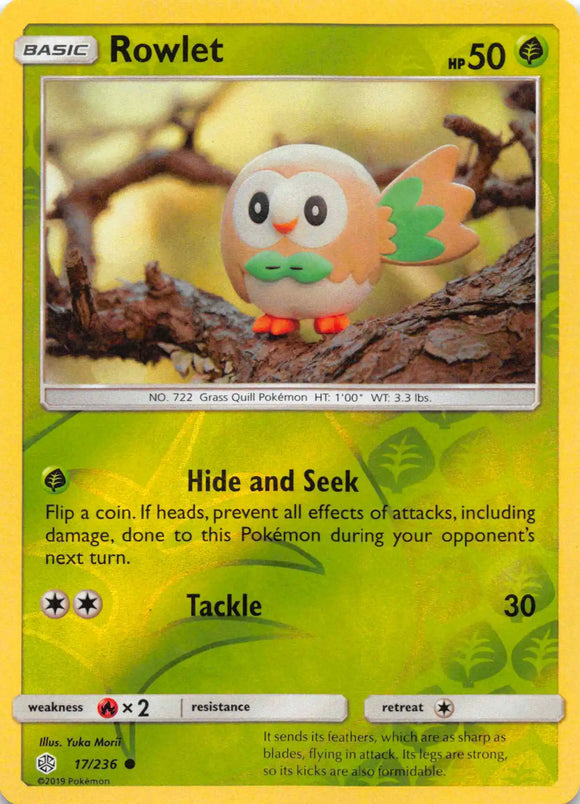 Rowlet - 17/236 [17/236] [Cosmic Eclipse] Reverse Holofoil