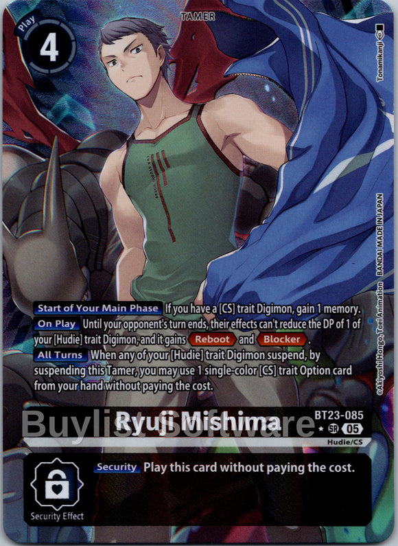 Ryuji Mishima (Alternate Art) [BT23-085 SR] [Hackers' Slumber] Foil