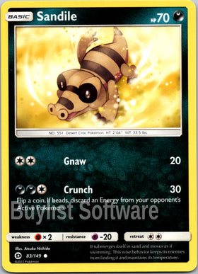 Sandile [83/149] [Sun & Moon Base Set]