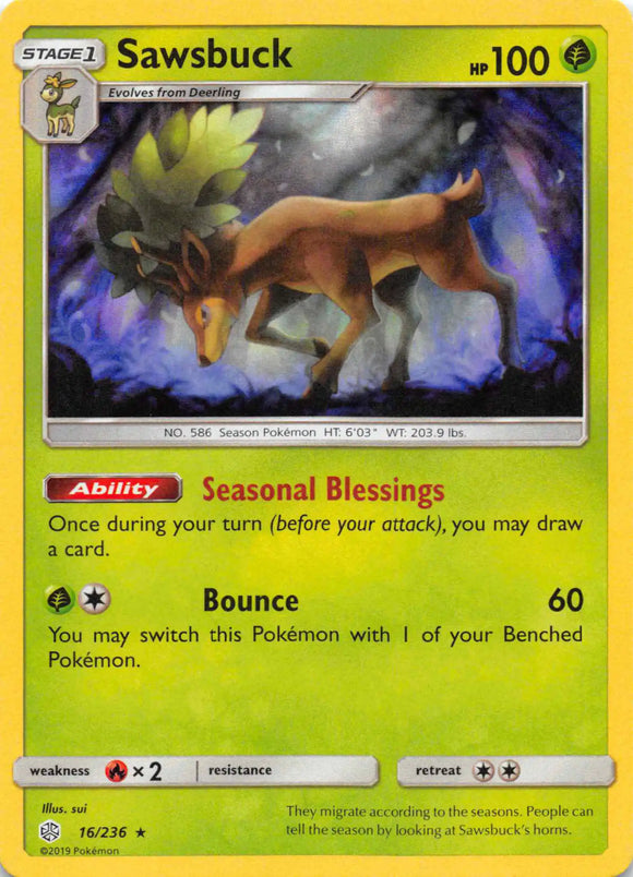 Sawsbuck [16/236] [Cosmic Eclipse] Holofoil