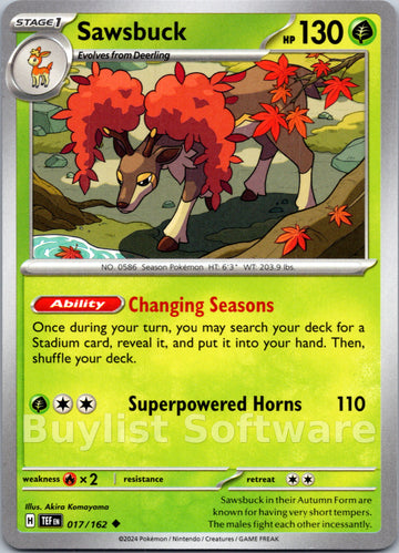 Sawsbuck [017/162] - (Temporal Forces)