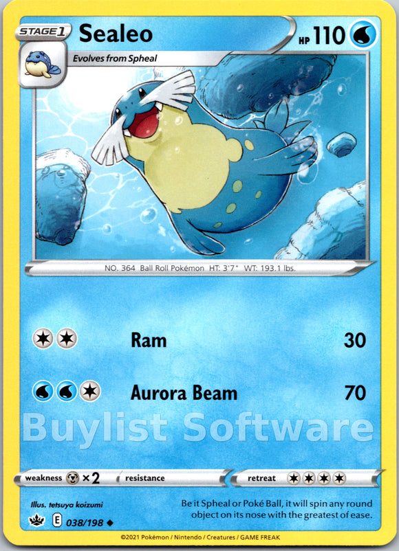 Sealeo (038/198) [Sword & Shield: Chilling Reign]